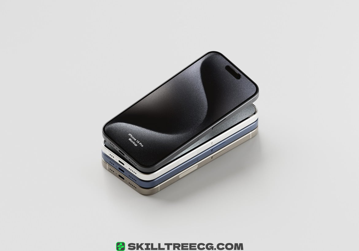 图片[8]-11 Psd iPhone 15 Pro Mockup（597903）-技能树